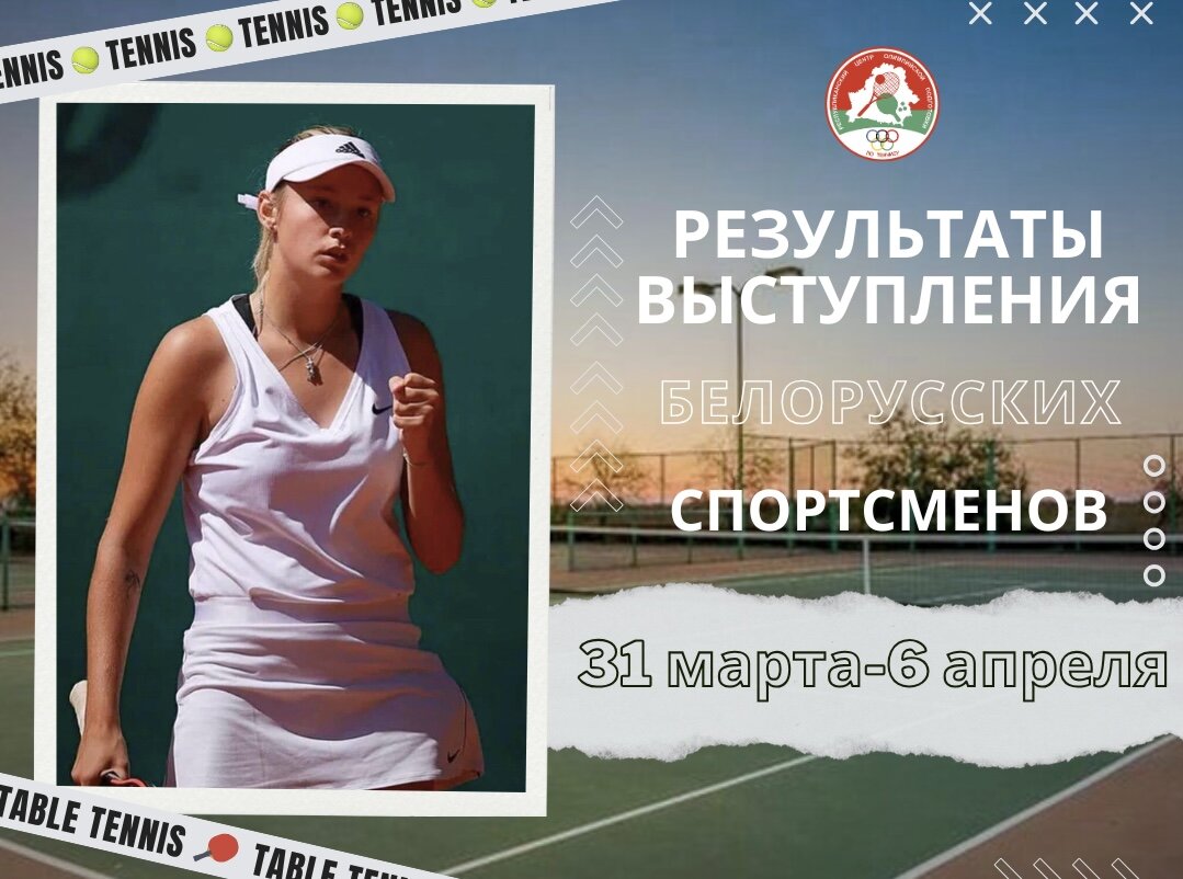 Результаты наших теннисистов на соревнованиях прошедшей недели