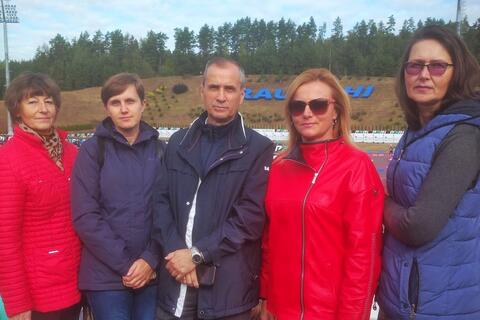 Представители РЦОП по теннису посетили церемонию открытия Кубка Содружества по летнему биатлону в Раубичах