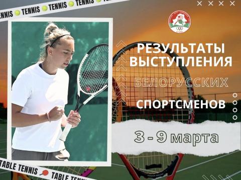 Результаты наших теннисистов на соревнованиях прошедшей недели