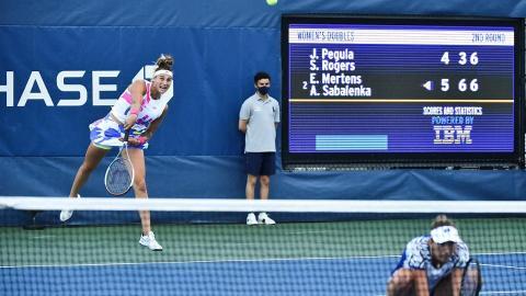 US OPEN. Соболенко и Мертенс вышли в 1/4 финала пары