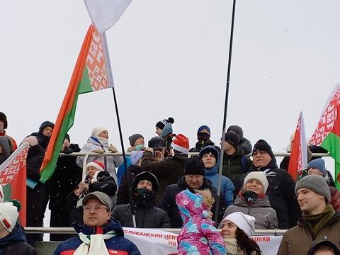 Представители Центра тенниса поддержали сборную на 