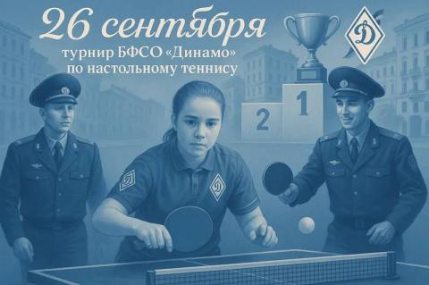 Турнир БФСО «Динамо» по настольному теннису 