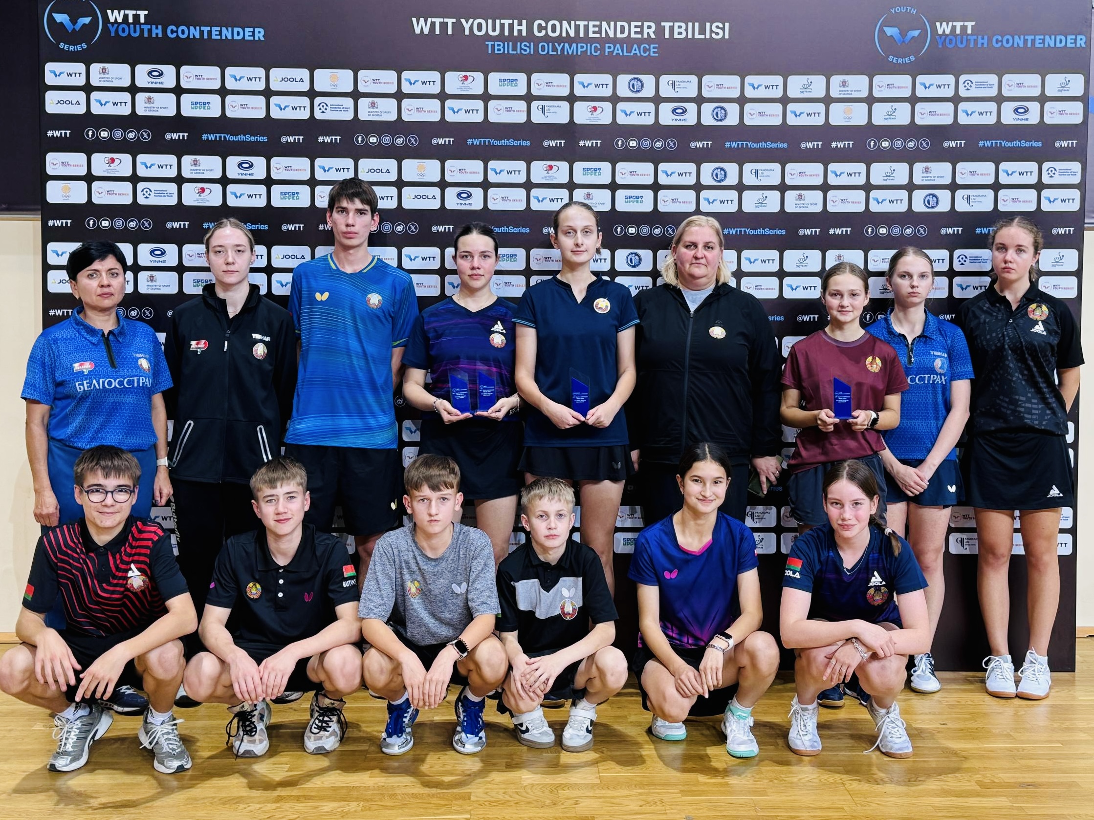 Успех белорусской команды в Грузии: 4 призовых места на WTT Youth Contender Tbilisi 2026!