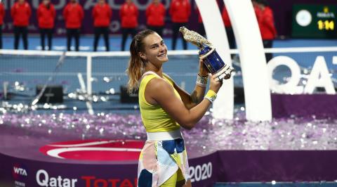 WTA. QATAR TOTAL OPEN. Арина Соболенко - победительница турнира!