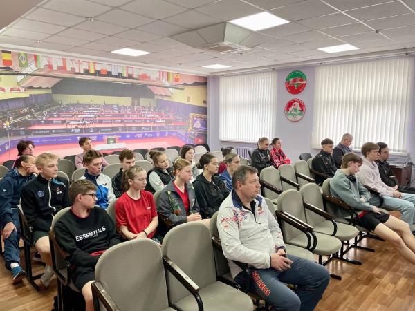 В Центре состоялись моделируемые мероприятия «Круглый-стол» для спортсменов-учащихся по теннису и теннису настольному