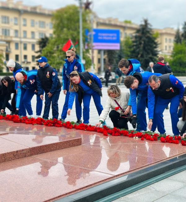 Сотрудники Центра приняли участие в патриотическом велопробеге «Под знаменем Победы», посвященном  80-летию Победы советского народа в Великой Отечественной войне