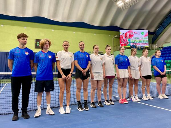 Тожественная церемония открытия Первенства Республики Беларусь по теннису до 18 лет