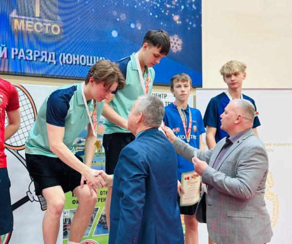 Церемония награждения победителей и призеров первенства Республики Беларусь по теннису настольному