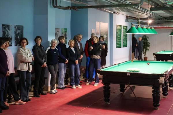 Торжественное открытие новой бильярдной комнаты