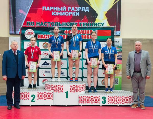 Завершилось Первенство Республики Беларусь по теннису настольному среди юниоров и юниорок 2007 года рождения и моложе