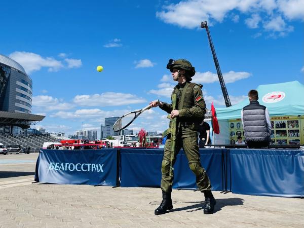 Интерактивная зона РЦОП на флешмобе у «Минск-Арены»