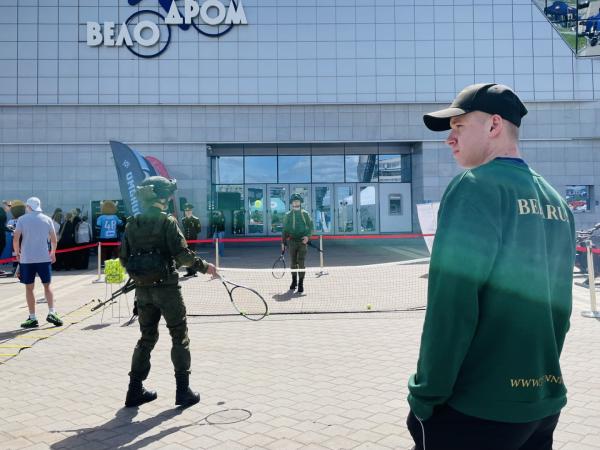 Интерактивная зона РЦОП на флешмобе у «Минск-Арены»