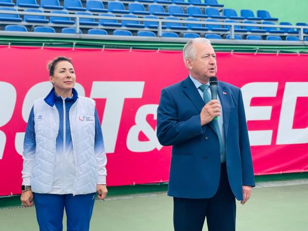 Торжественная церемония открытия республиканской спартакиады детско-юношеских спортивных школ по теннису